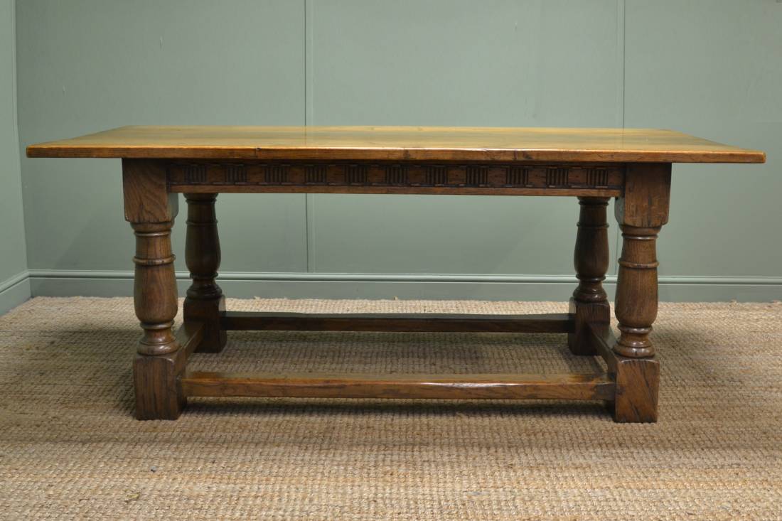 Oak Antique Refectory Table.