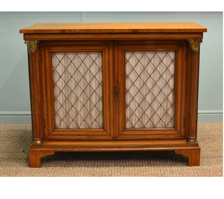 Magnificent Quality Late 19th Century Satinwood Antique Side Cabinet.