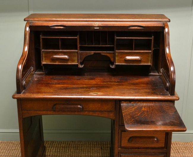 Antique Roll Top Desk - Antiques World