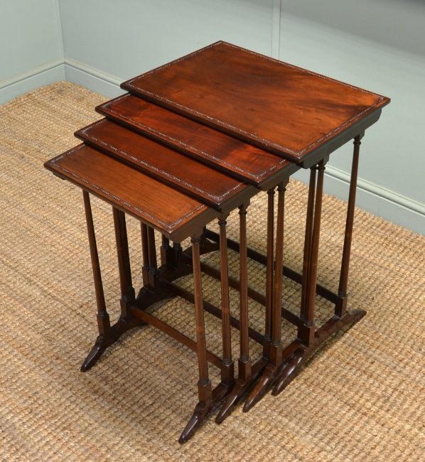 Antique Mahogany Nesting Tables.