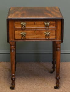 Country House Regency Mahogany Antique Pembroke Table 14 antique pembroke drop leaf table