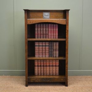 Superb Large Antique Open Bookcase 14 Small Arts & Crafts Antique Oak Open Bookcase
