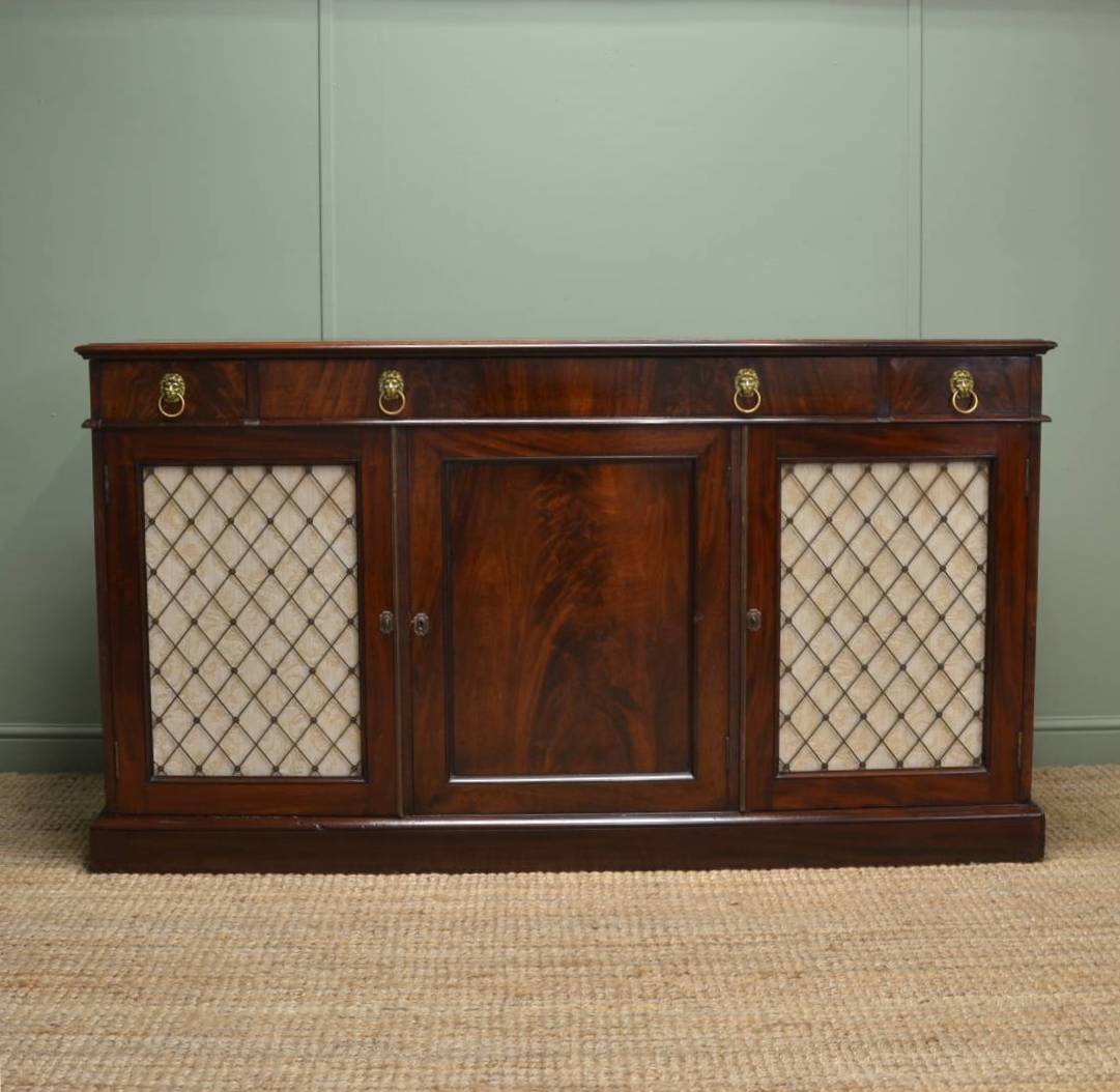 Regency Mahogany Antique Sideboard