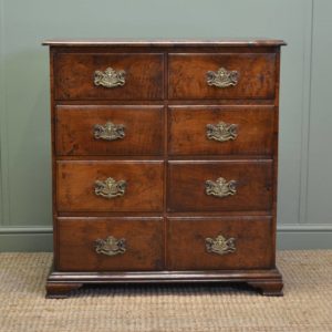 Stunning Small Antique Chest of Drawers 16 Rare Small Solid 'Burr' Pollard Oak Antique Chest Of Drawers