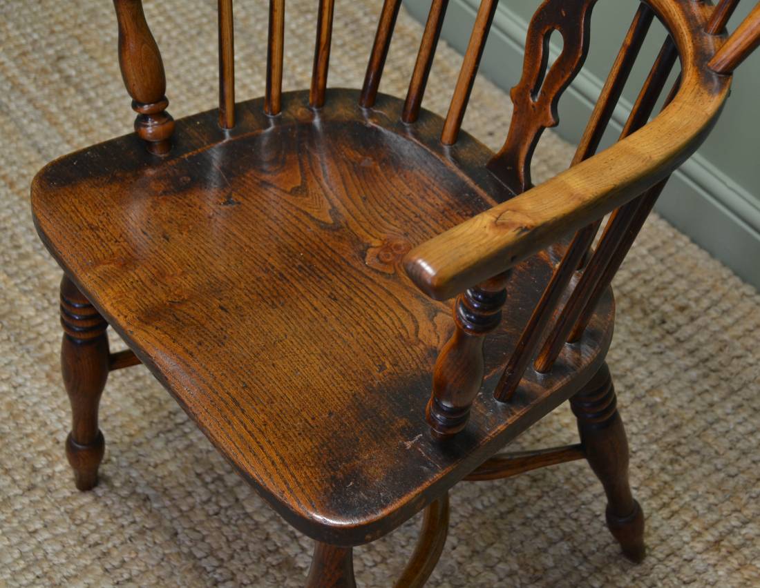 Antique Windsor Chair shaped seat