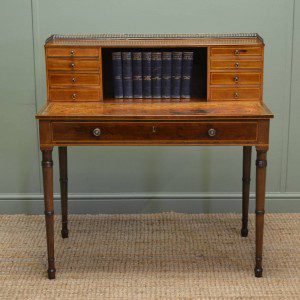 Fine Decorative Regency Antique Writing Table / Desk