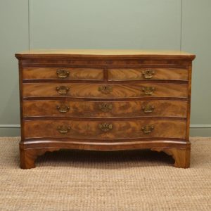 Stunning Small Antique Serpentine Chest of Drawers 14 Victorian Serpentine Chest Of Drawers