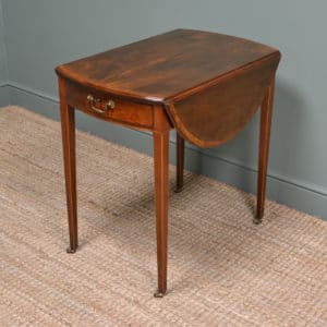 Country House Regency Mahogany Antique Pembroke Table 17 Mahogany Pembroke Table