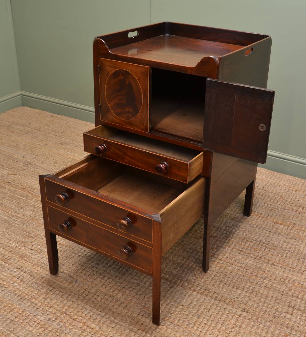 Unusual Quality Georgian Mahogany Antique Cabinet