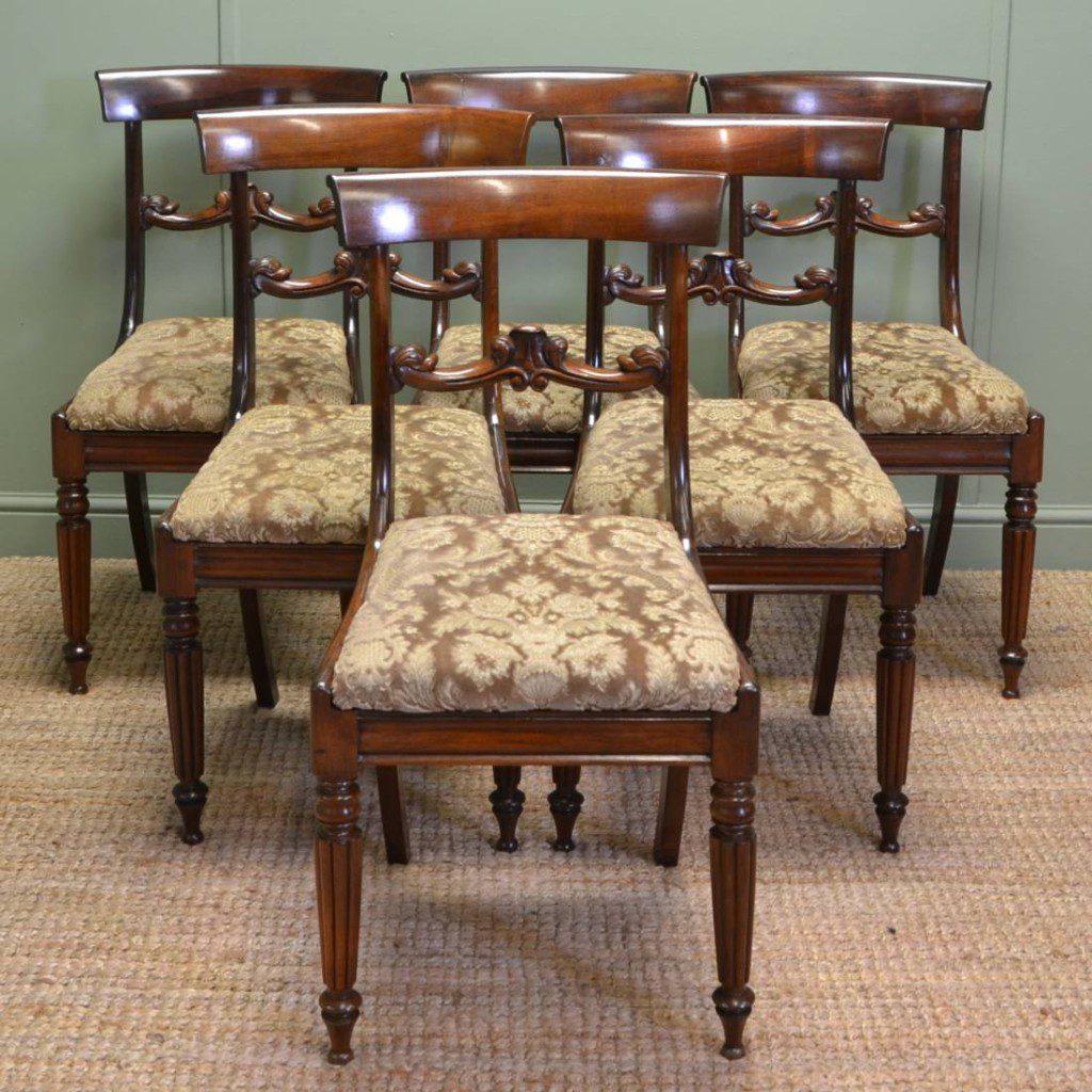 Quality Set Of Six Gillows Design William IV Antique Rosewood Dining Chairs
