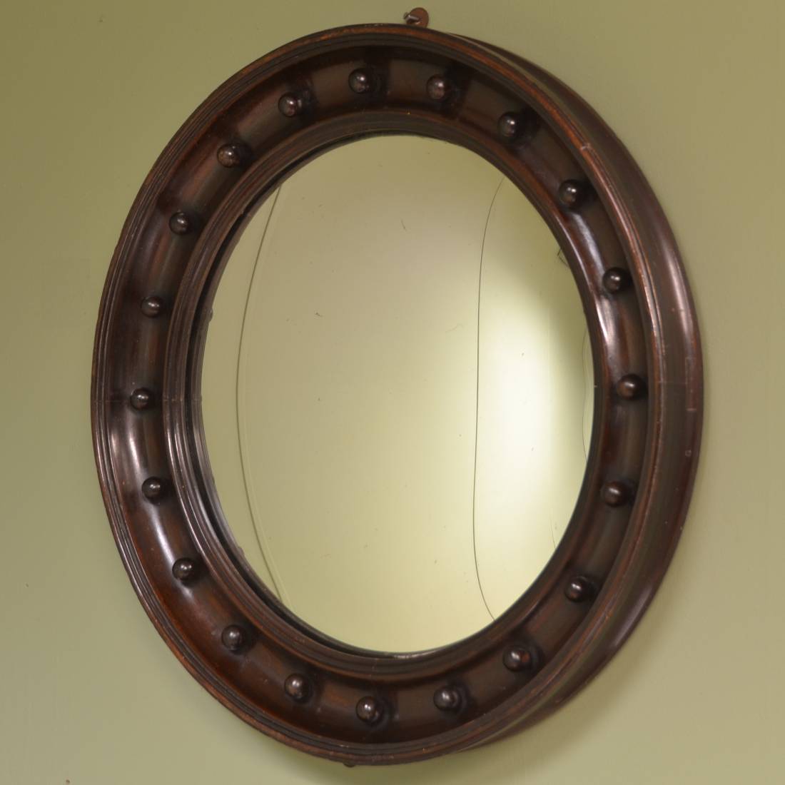Decorative Edwardian Antique Convex Mirror