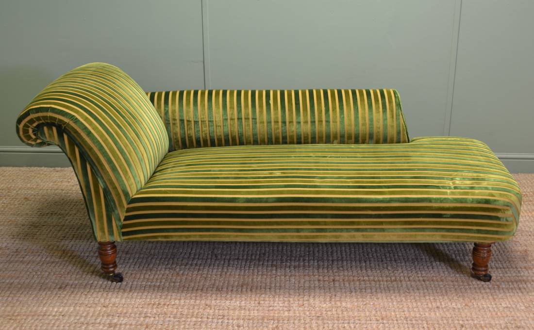 Quality Oak Victorian Antique Chaise Lounge
