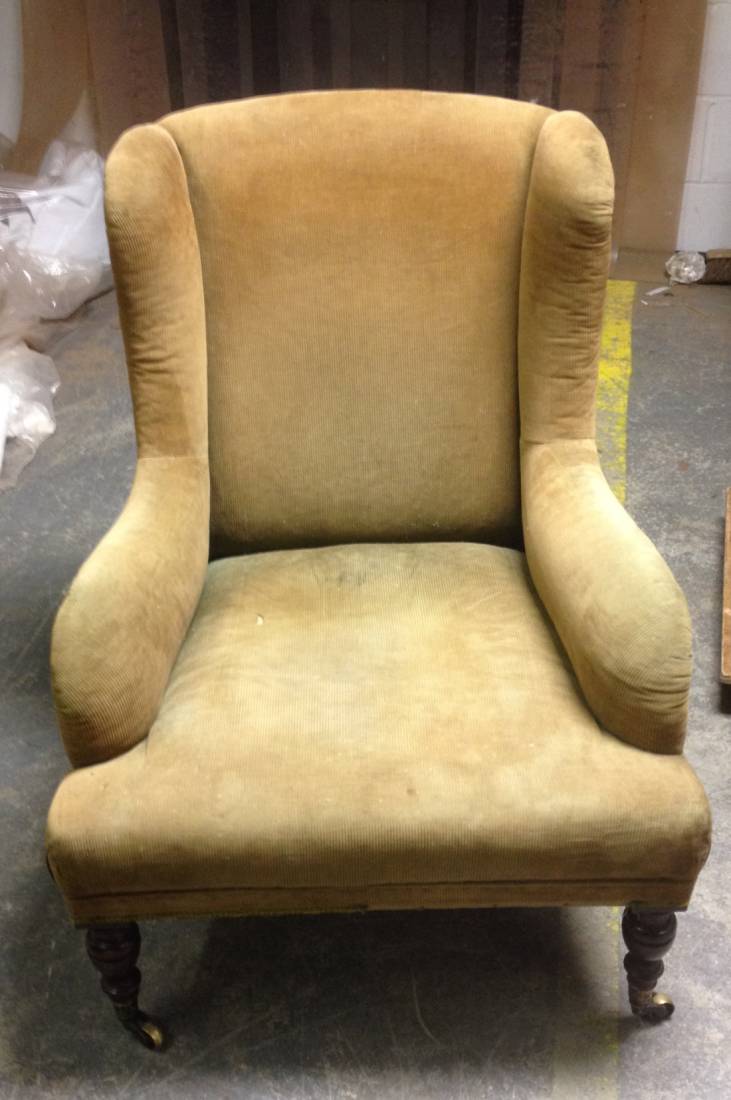 upholster arm chair - before