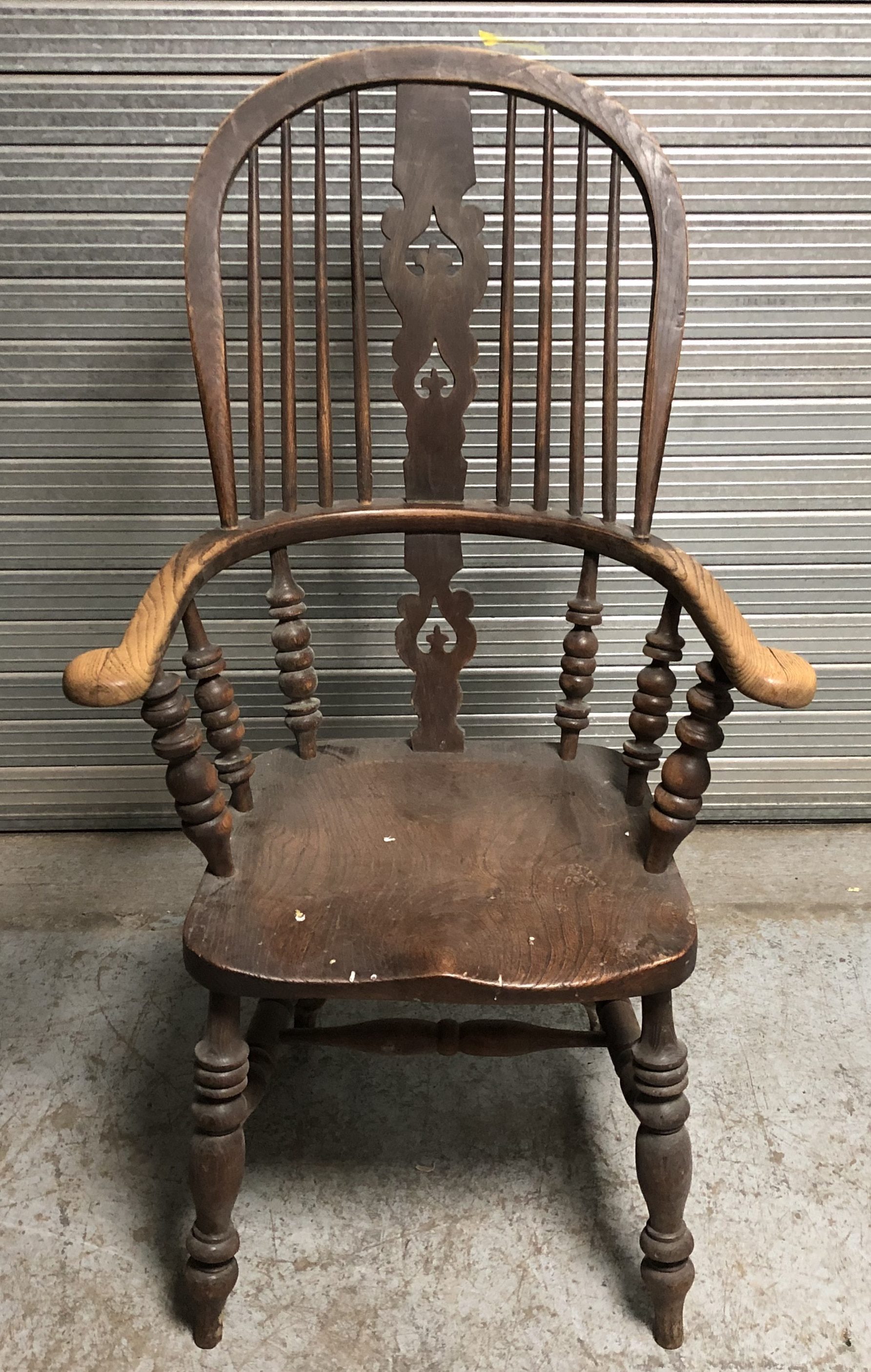 Windsor chair before cleaning
