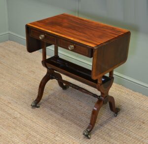 Outstanding Regency Mahogany Antique Sofa Table 19 Antique Sofa Table with inlay