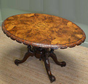 Large Mahogany Antique Victorian Dining Table 18 Figured Walnut Oval Victorian Antique Dining Table