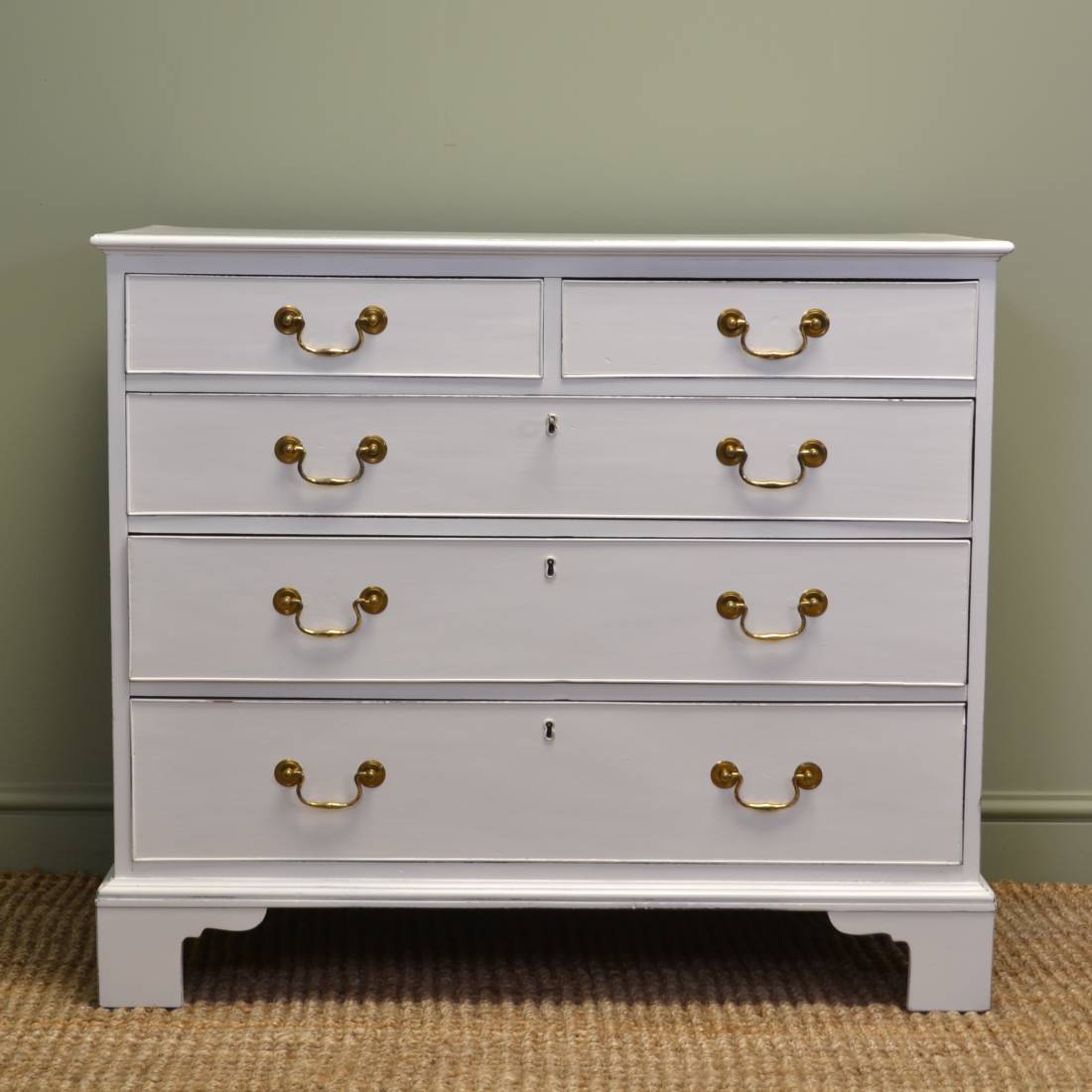 Georgian Painted Antique Chest Of Drawers