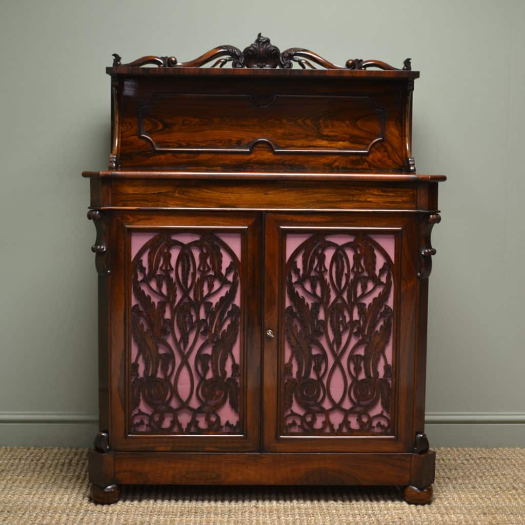 Magnificent Rosewood Scottish William IV Antique Chiffonier