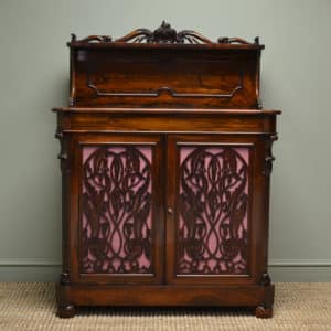 Quality Victorian Mahogany Antique Chiffonier 16 Rosewood Scottish William IV Antique Chiffonier