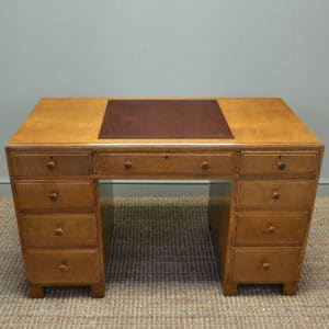 Victorian Mahogany Antique Pedestal Desk 13 Antique Oak Art Deco Maple And Co Pedestal Desk
