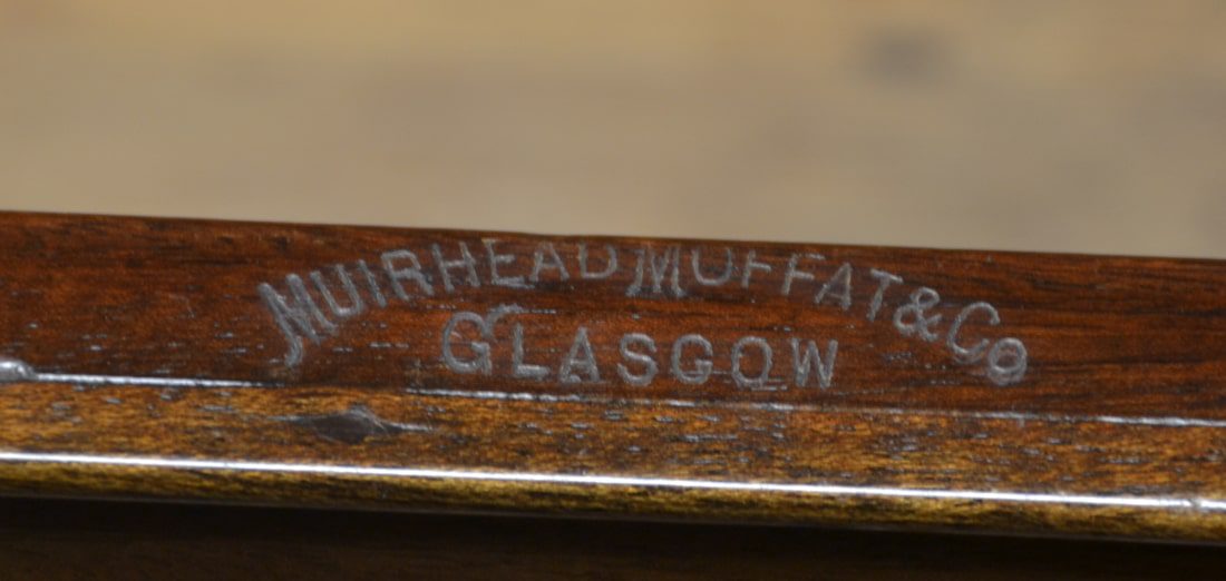 Unique Georgian Figured Walnut Antique Chest Of Drawers By Muirhead Moffat & Co Glasgow.