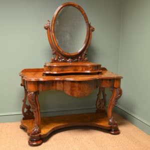 Spectacular Victorian Mahogany Antique Dressing Table 15 Antique Dressing Table in burr walnut