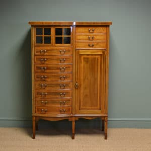 Sensational Victorian Antique Music Cabinet By S. Hall & Sons 21 Spectacular Quality Maple & Co Edwardian Antique Music Cabinet