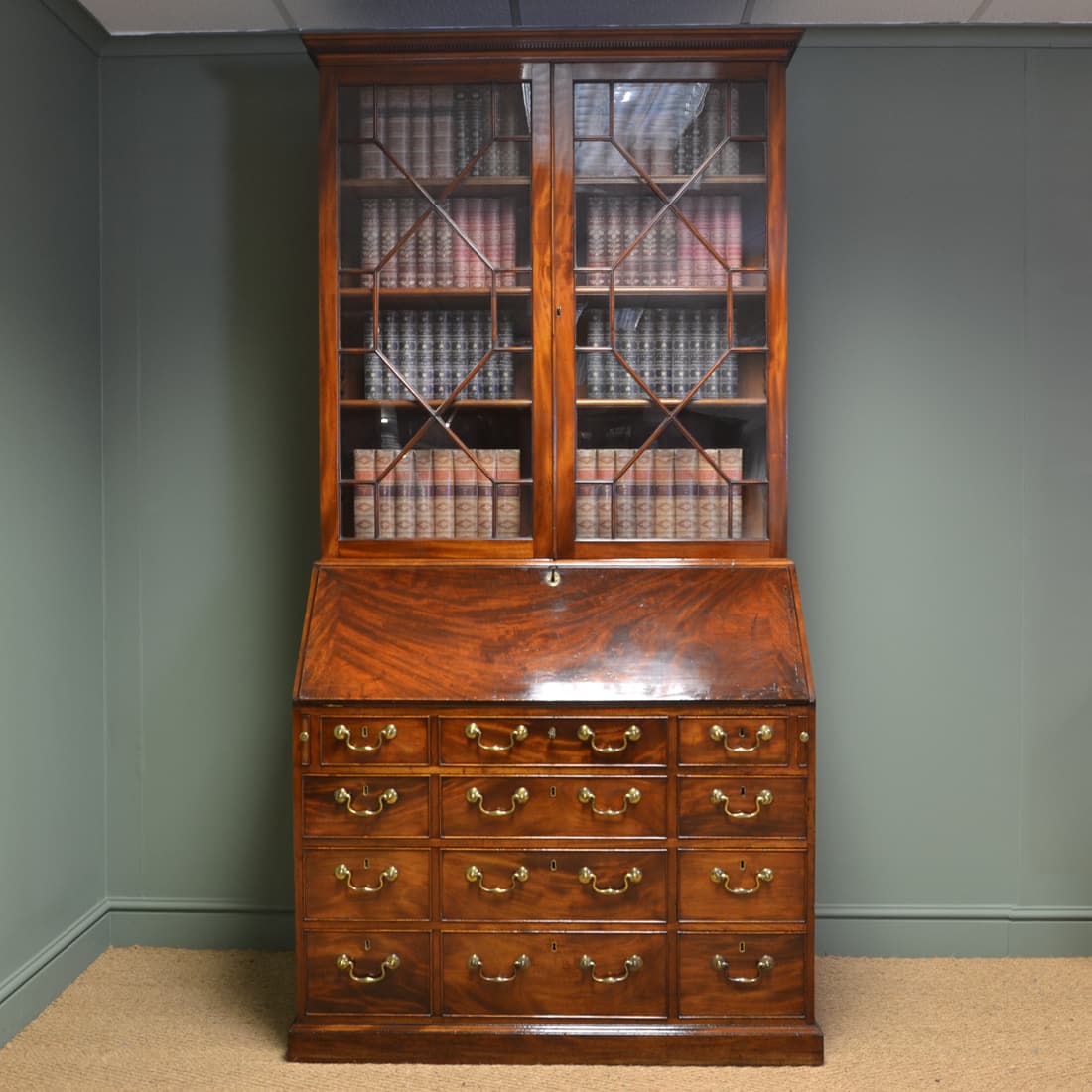 Rare Mahogany Antique Georgian Bookcase