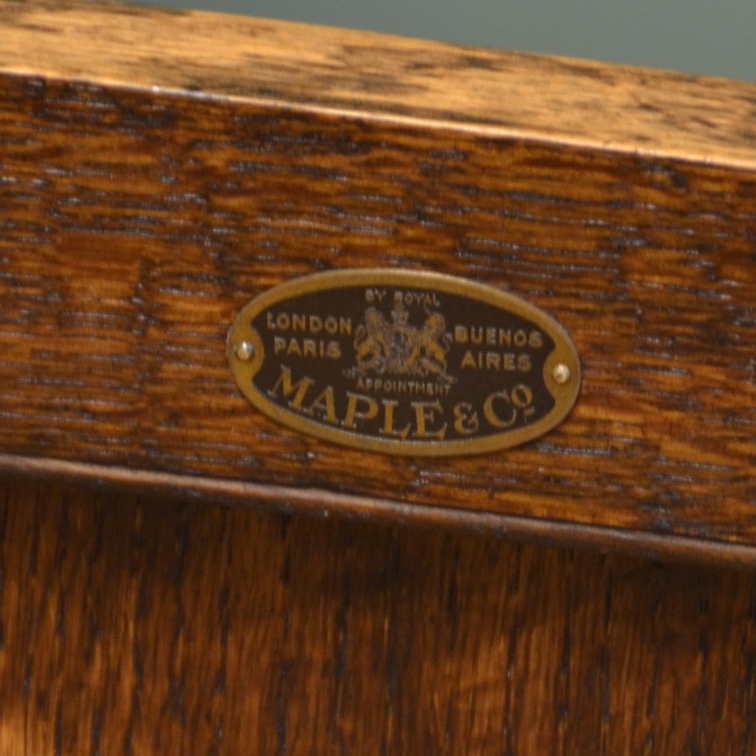 Spectacular Golden Oak Maple & Co Victorian Antique Bookcase