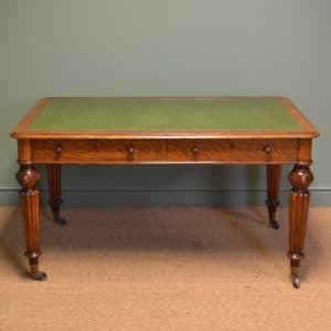 Quality Antique Victorian Writing Table 15 Spectacular Quality Figured Oak Victorian Antique Writing Table by Hindley & Sons