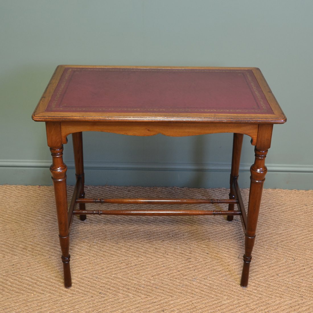 Quality Victorian Arts And Crafts Walnut Antique Side / Writing Table by Lambs of Manchester