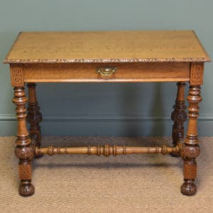 Golden Oak Victorian Edwards & Roberts Antique Side Table