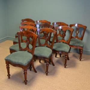 Victorian Antique Dining Chairs by J. Reilly
