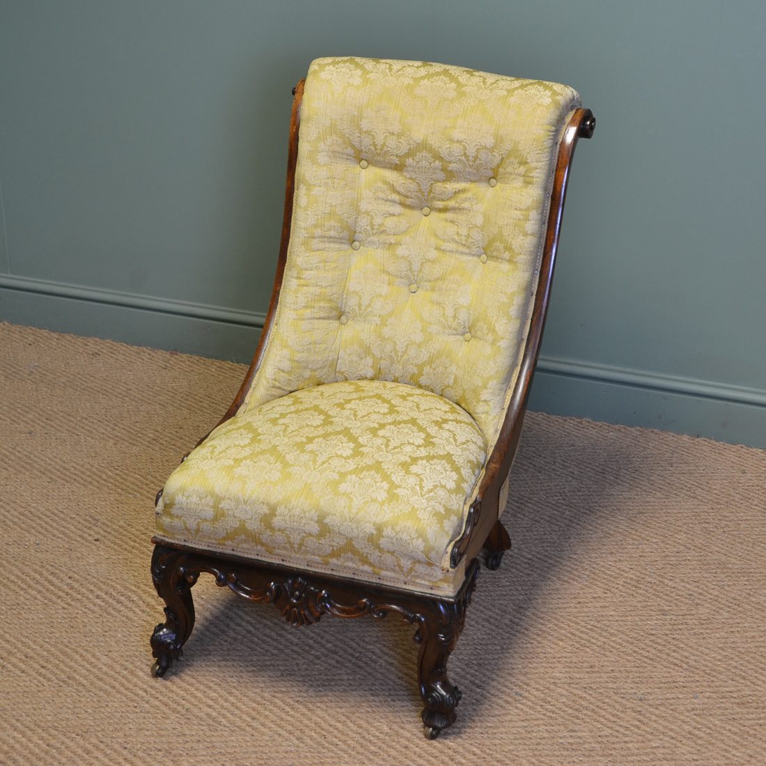 Fine Quality Victorian Rosewood Antique Side Chair