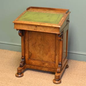 Spectacular Quality Walnut Antique Davenport Desk 13 Antique Davenport in Burr Walnut