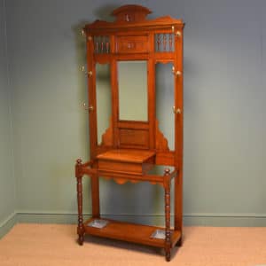 Victorian Walnut Antique Hall Stand