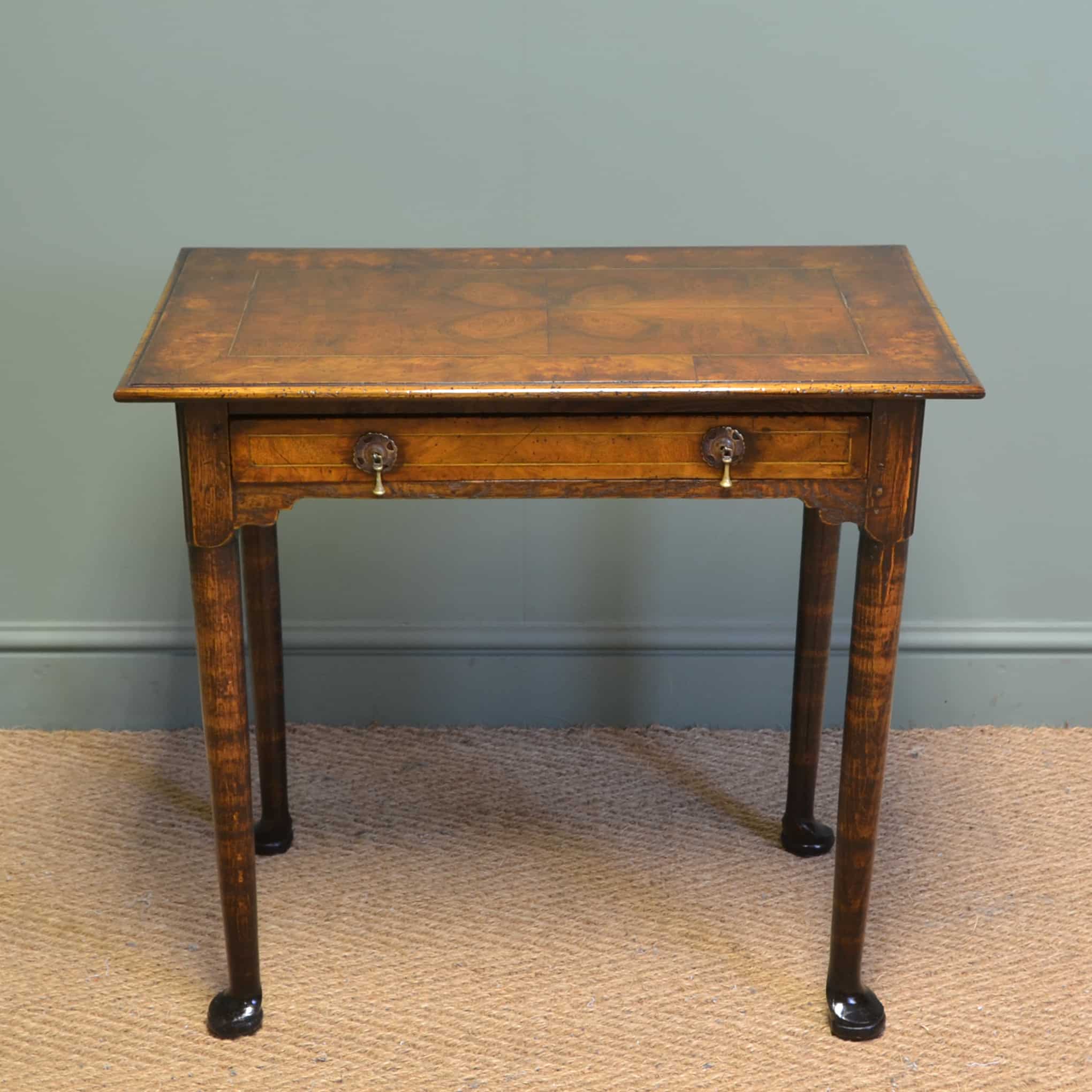 18th Century Antique Walnut Low Boy / Side Table