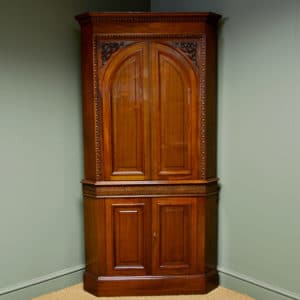 Stunning Victorian Antique Corner Cupboard 17 Magnificent Quality Victorian Walnut Antique Floor Standing Corner Cupboard