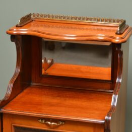 Victorian Walnut Antique Side Cabinet