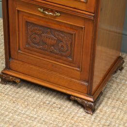 Victorian Walnut Antique Side Cabinet
