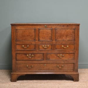 Country House Period Oak Antique Mule Chest 15 17th Century Warm Figured Oak Antique Mule Chest