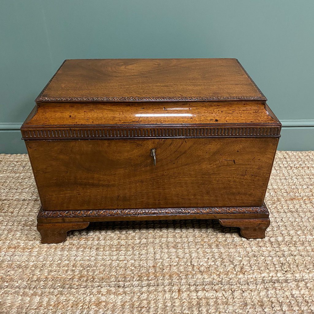 Spectacular Georgian Mahogany Small Antique Cellarette