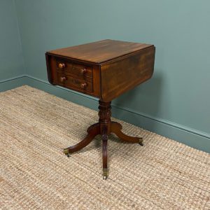 Country House Regency Mahogany Antique Pembroke Table 16 Gillows Victorian Pembroke Table