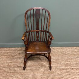 Country Oak Antique Victorian Windsor Chair