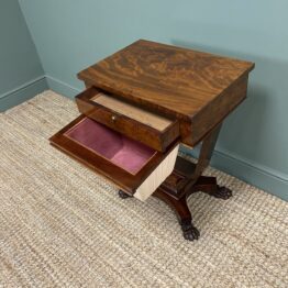 Spectacular William IV Mahogany Antique Work Table