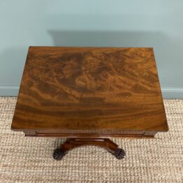 Spectacular William IV Mahogany Antique Work Table