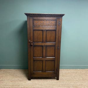 Quality Oak Antique Hall Wardrobe / Cupboard 16 Quality Oak Antique Hall Wardrobe by Wylie & Lochhead