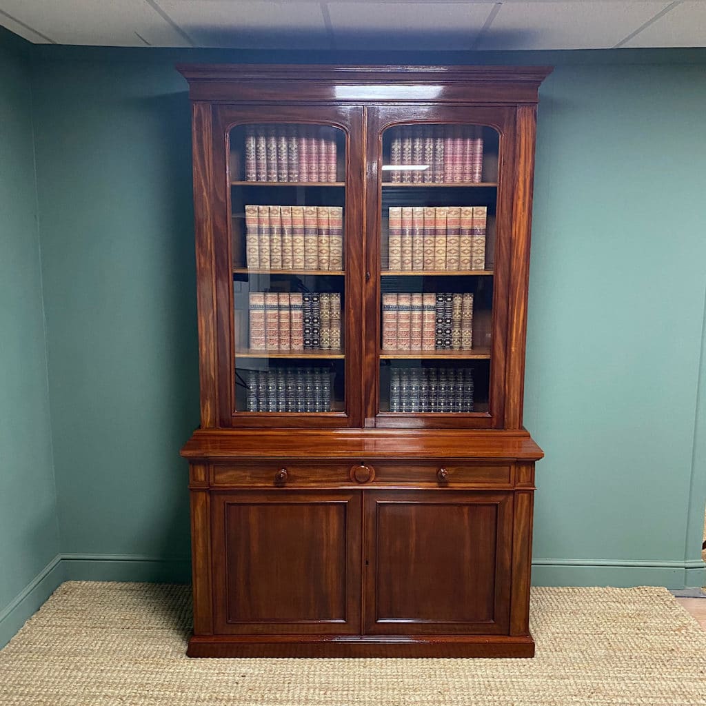 Spectacular Regency Mahogany Antique Library Bookcase by James Winter