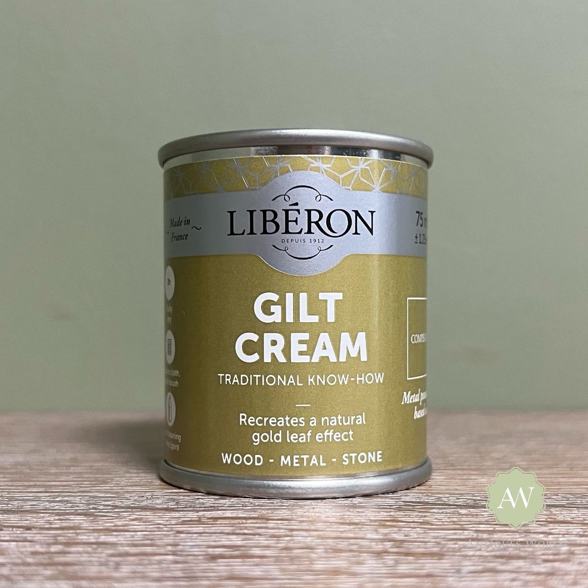 Liberon Gilt Cream – 30 ml – Retouch & Repair Antique Gilding 12 Liberon Gilt Cream - Compeigne 75ml AW