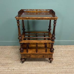 Walnut Antique Canterbury Whatnot